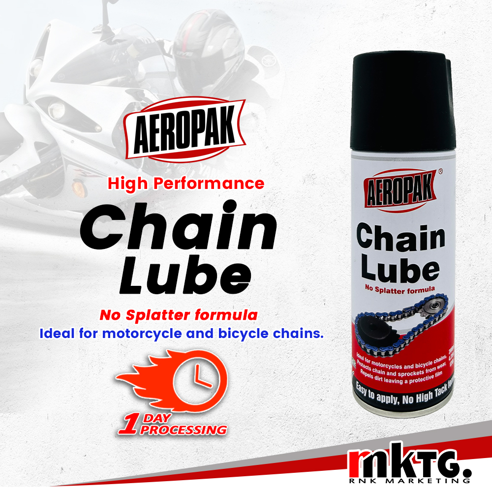 AEROPAK Chain Lube Spray (No Splatter Formula) Shopee Philippines