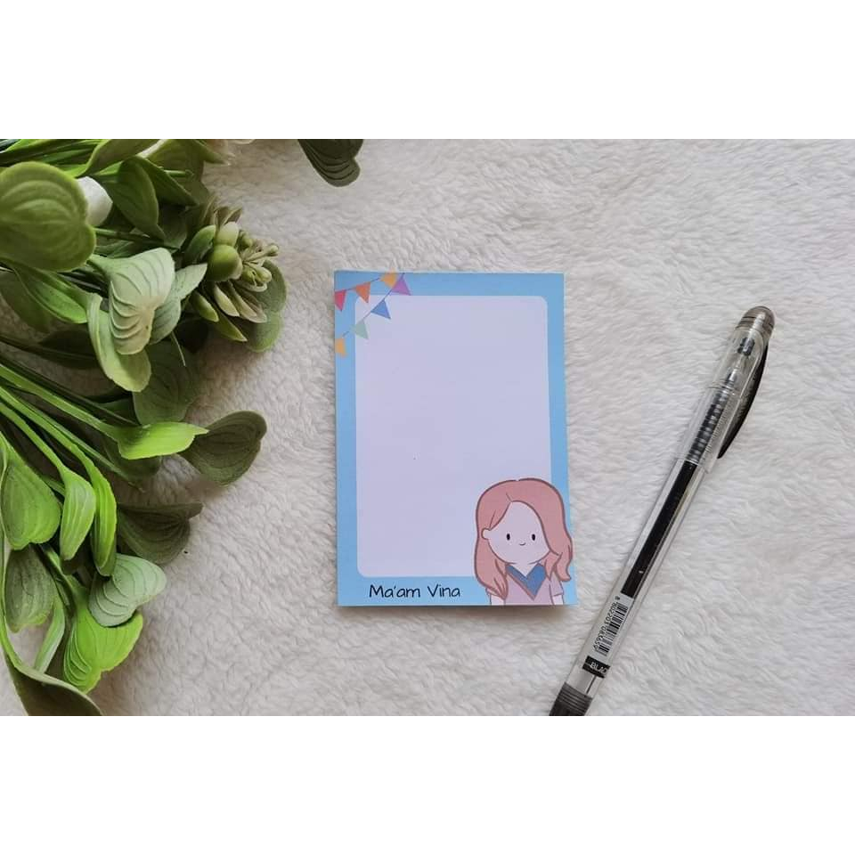 Customized Teachers Notepad 3x4 Inches Premium 80gsm Paper Shopee