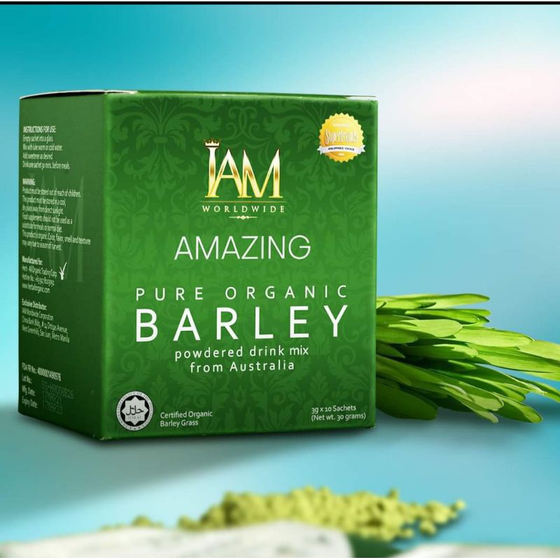 AUTHENTIC I AM AMAZING PURE ORGANIC BARLEY POWDERED DRINK MIX FROM ...