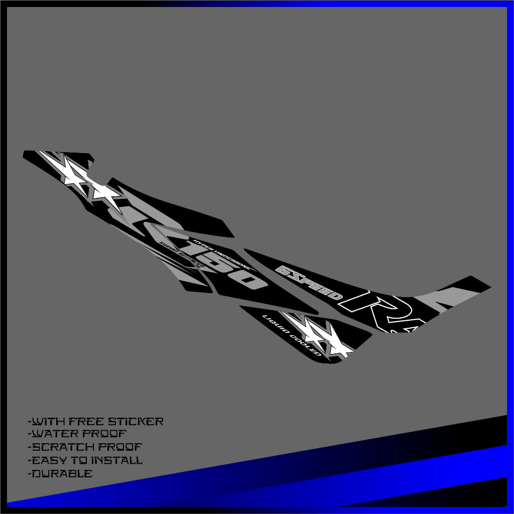 RUSI DL-150 New Sticker Side cover(you can request any design and color ...