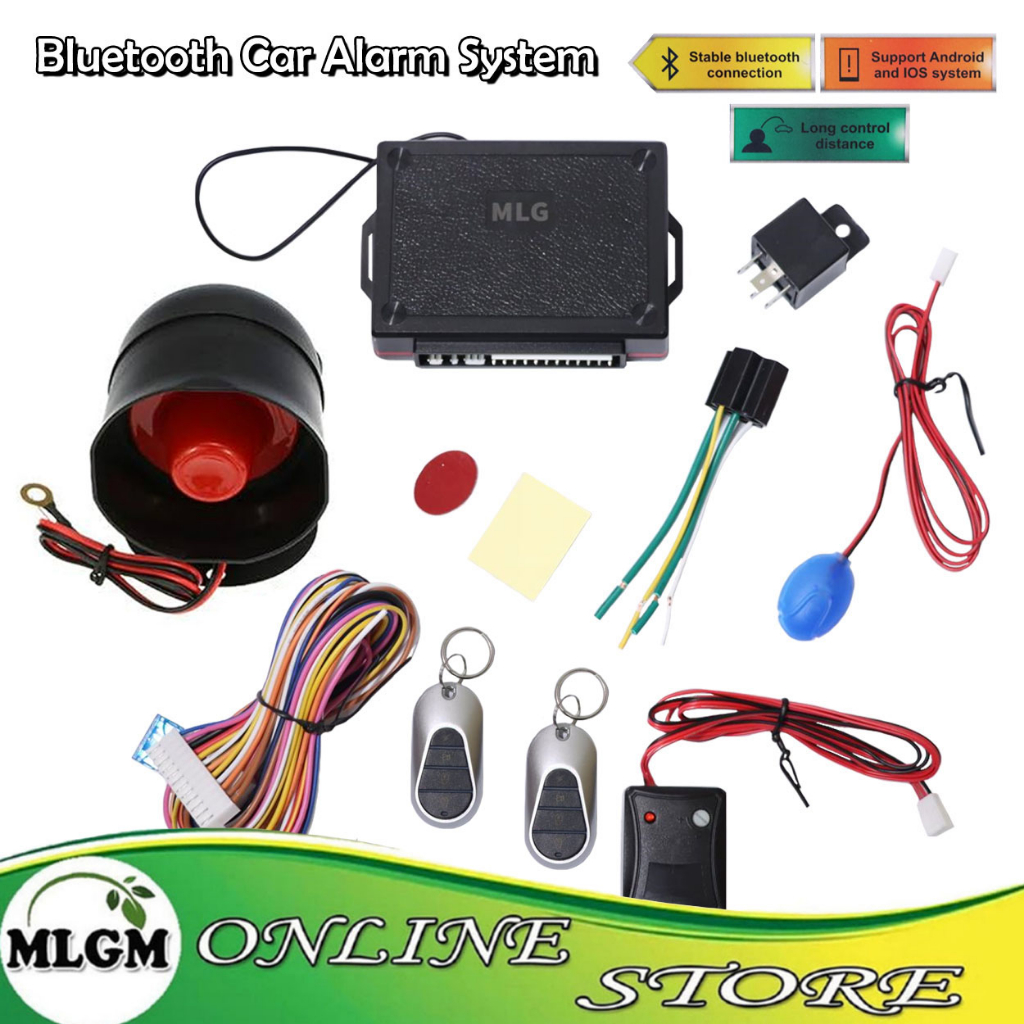 Universal Bluetooth Car Alarm System Anti-Theft Central Locking with ...