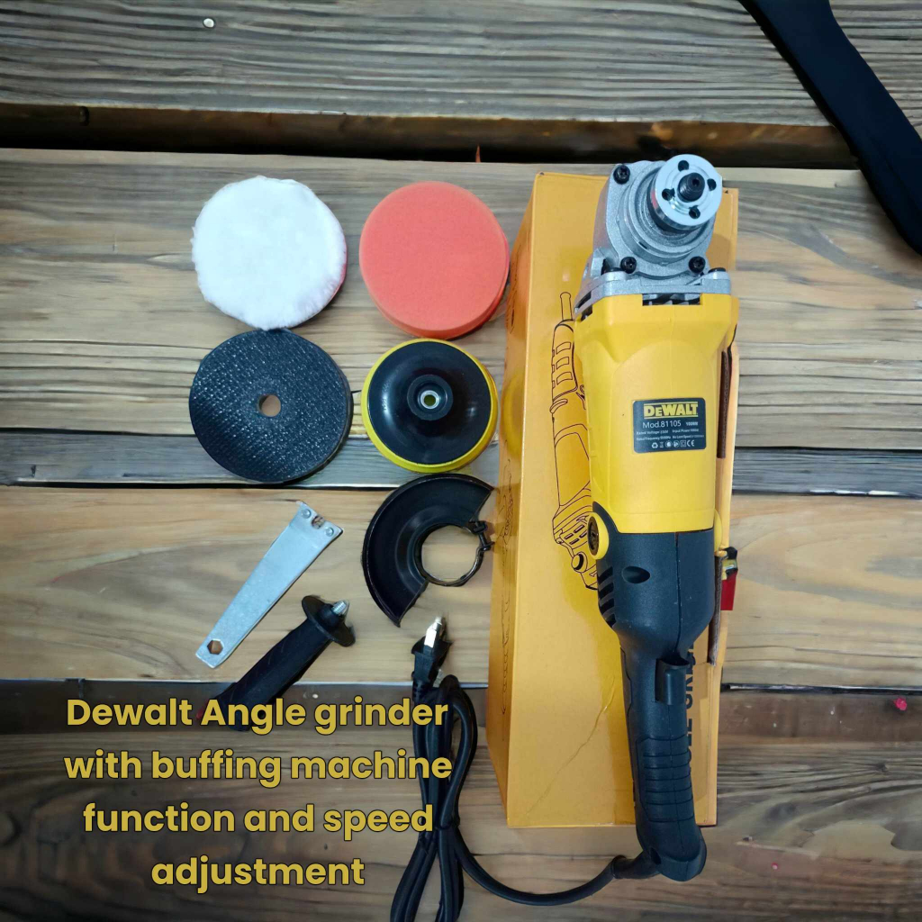 Dewalt dual action Angle Grinder with buffing machine function and 6 months warranty Shopee