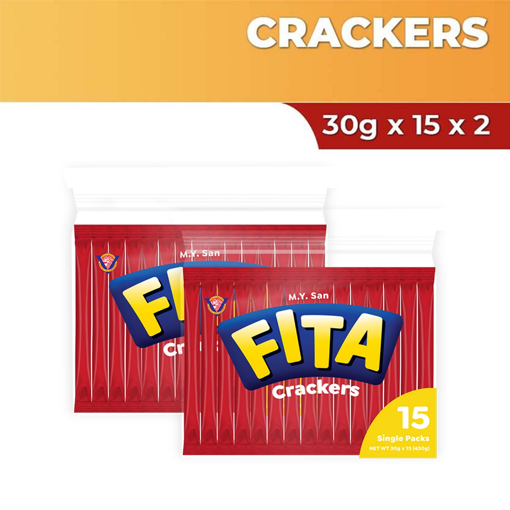 Fita Crackers Ready to Eat Snack 30g x 15 X 2 | Shopee Philippines