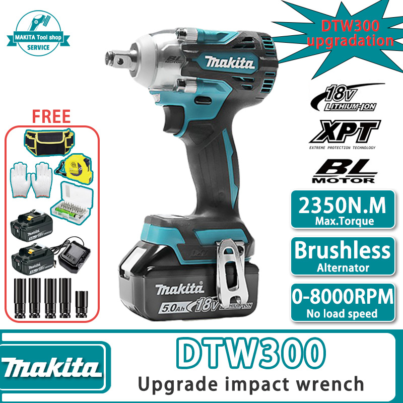MAKITA DTW300 impact wrench cordless original portable electric impact ...
