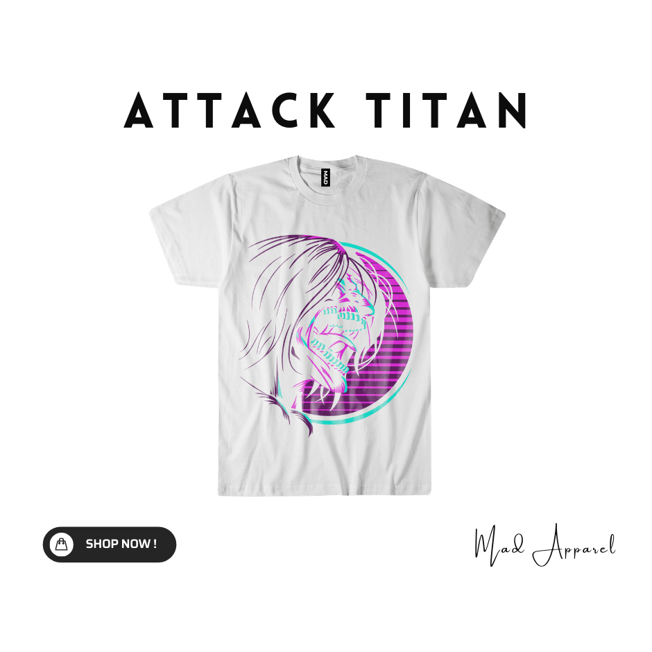 Attack Titan T-shirt Merch, AOT Premium T-Shirt Merch, Attack on Titan ...