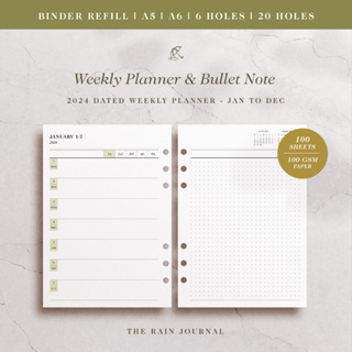 2024 6×9 Bullet Journal: Weekly Planner: PH, Naya: : Books