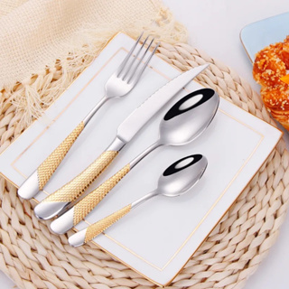 36Pcs Black Matte Flatware Cutlery Set 304 Stainless Steel