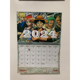 A4 Complete Anime Poster - 2024 Anime Calendar One Piece Blue Lock,  calendário de animes 2024