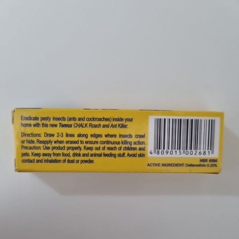 Temox Roach and Ant Killer Chalk Deltamethrin 0.20% (15g) | Shopee ...