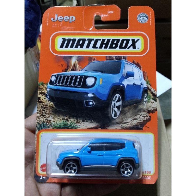 Modèle Réduit Jeep Neuf Matchbox Jeep Renegade 2019 Orange – 1/64 Diecast – Miniature Neuve