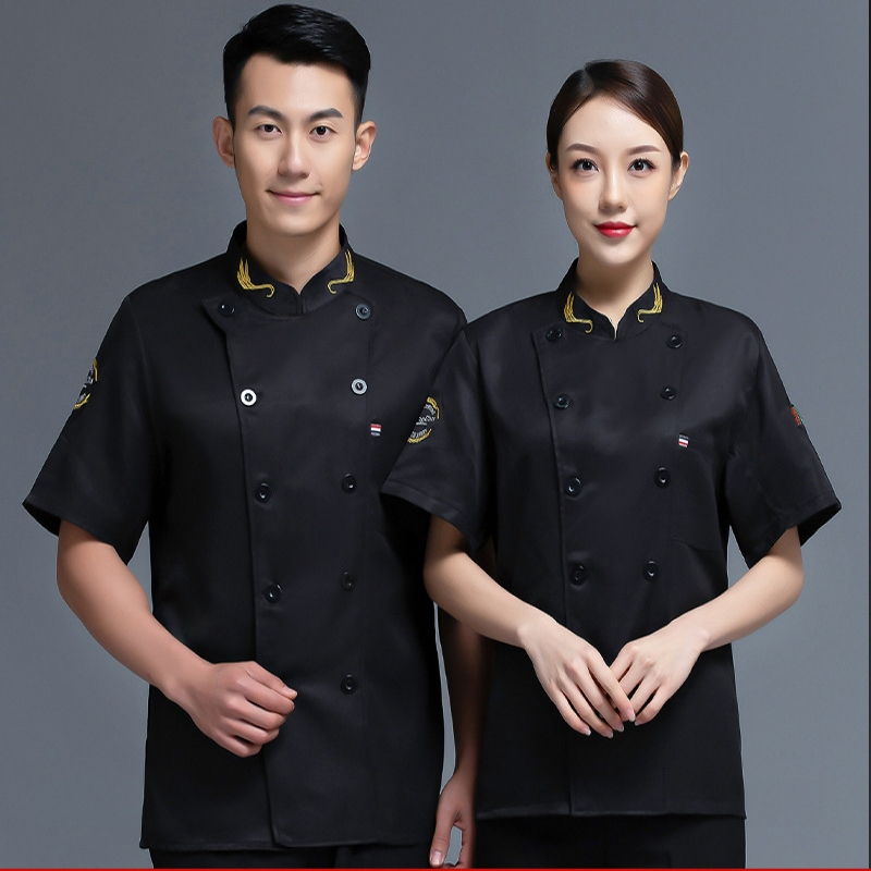 Chef Uniform for Men/Women Chef Costume Short Sleeve Chefs Uniform Chef ...