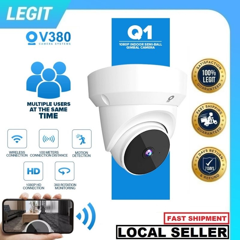 V380 Q1 1080P cctv camera 3MP connect cellphone v380 pro cctv camera ...