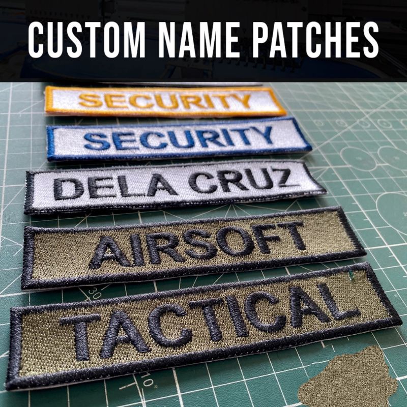 Personalized Embroidered Name Plate Name Patch Name Cloth Security Military Students Shopee Philippines