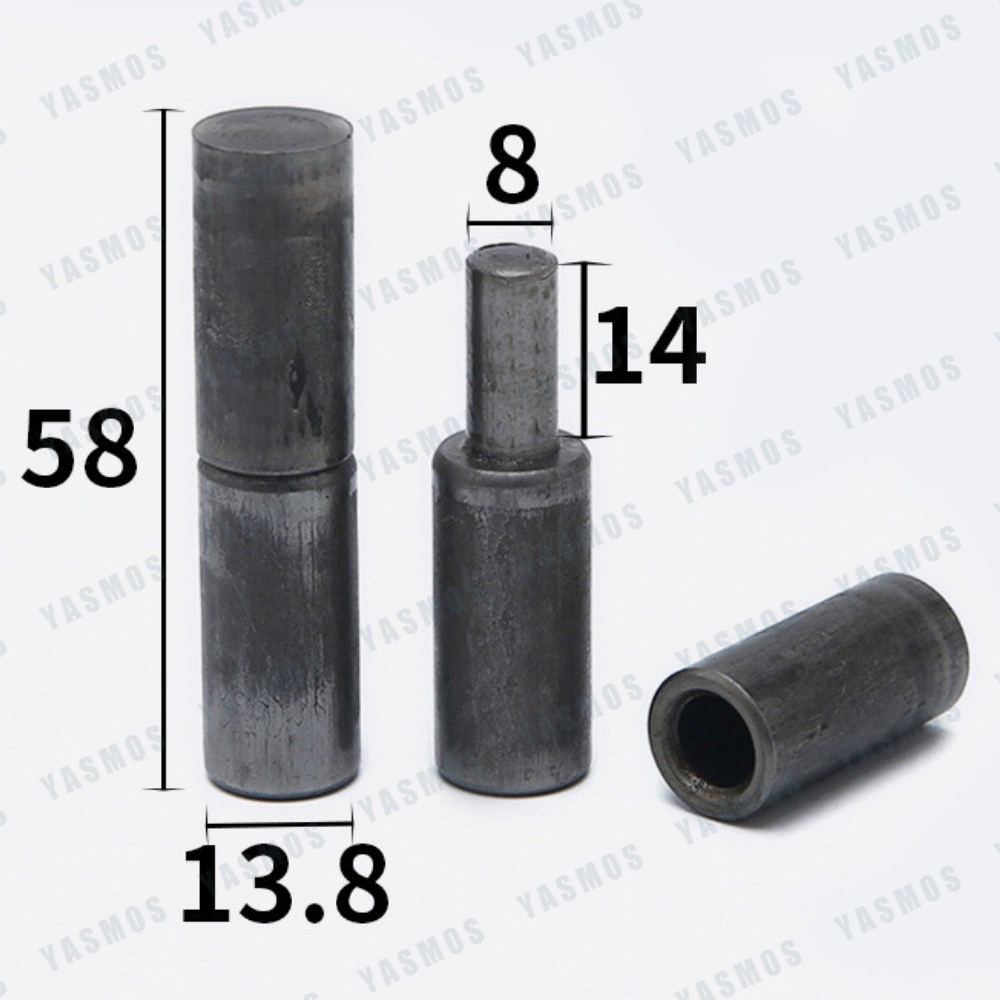 5/16" to 3/4" Cylindrical Hinges Iron Tube Shaft Heavy Duty Steel door