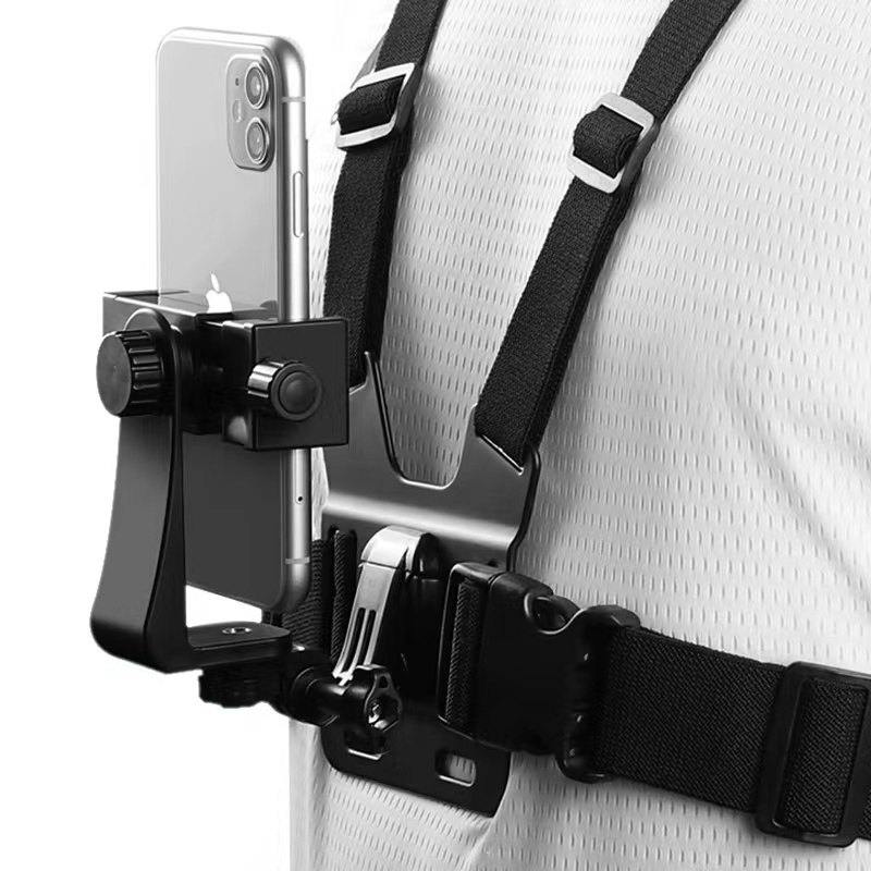 Mobile Phone Chest Strap Installation GoPro/VLOG/POV Stable Chest Strap ...