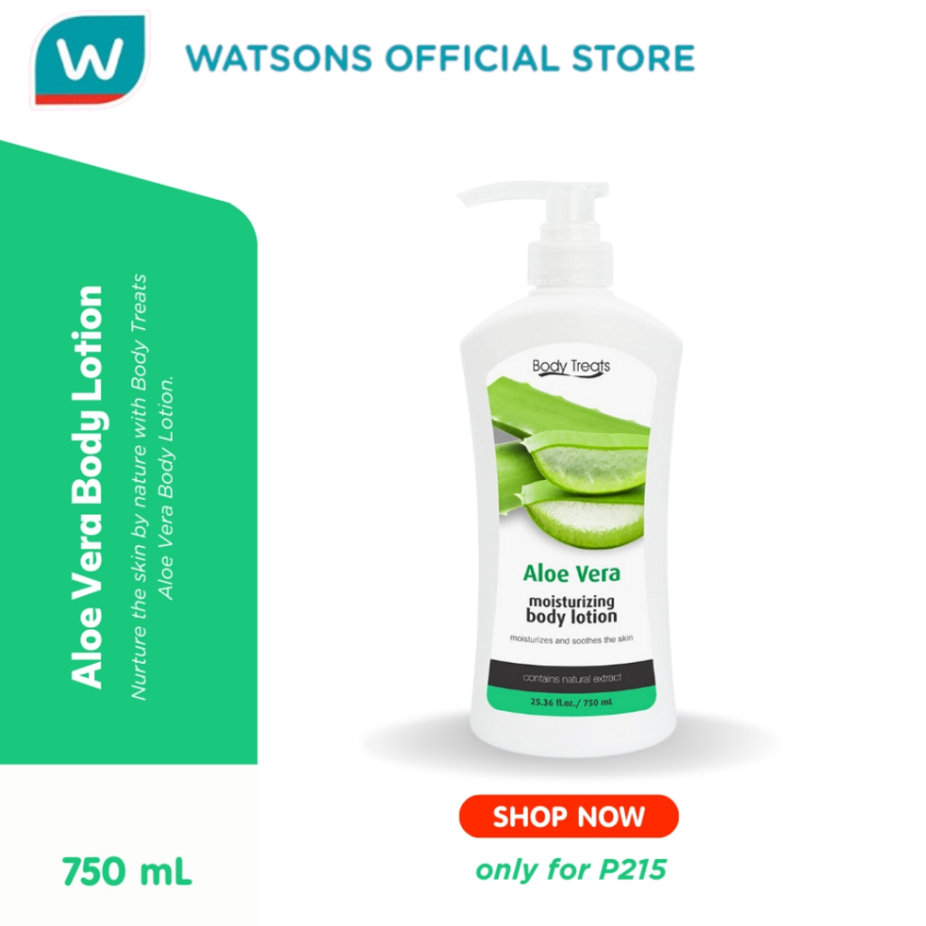BODY TREATS Aloe Vera Moisturizing Body Lotion 750ml Shopee Philippines