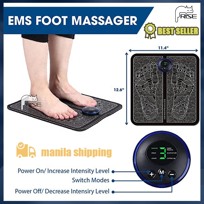 EMS Electric Foot Massage Rechargeable Foot Massager Machine Therapy