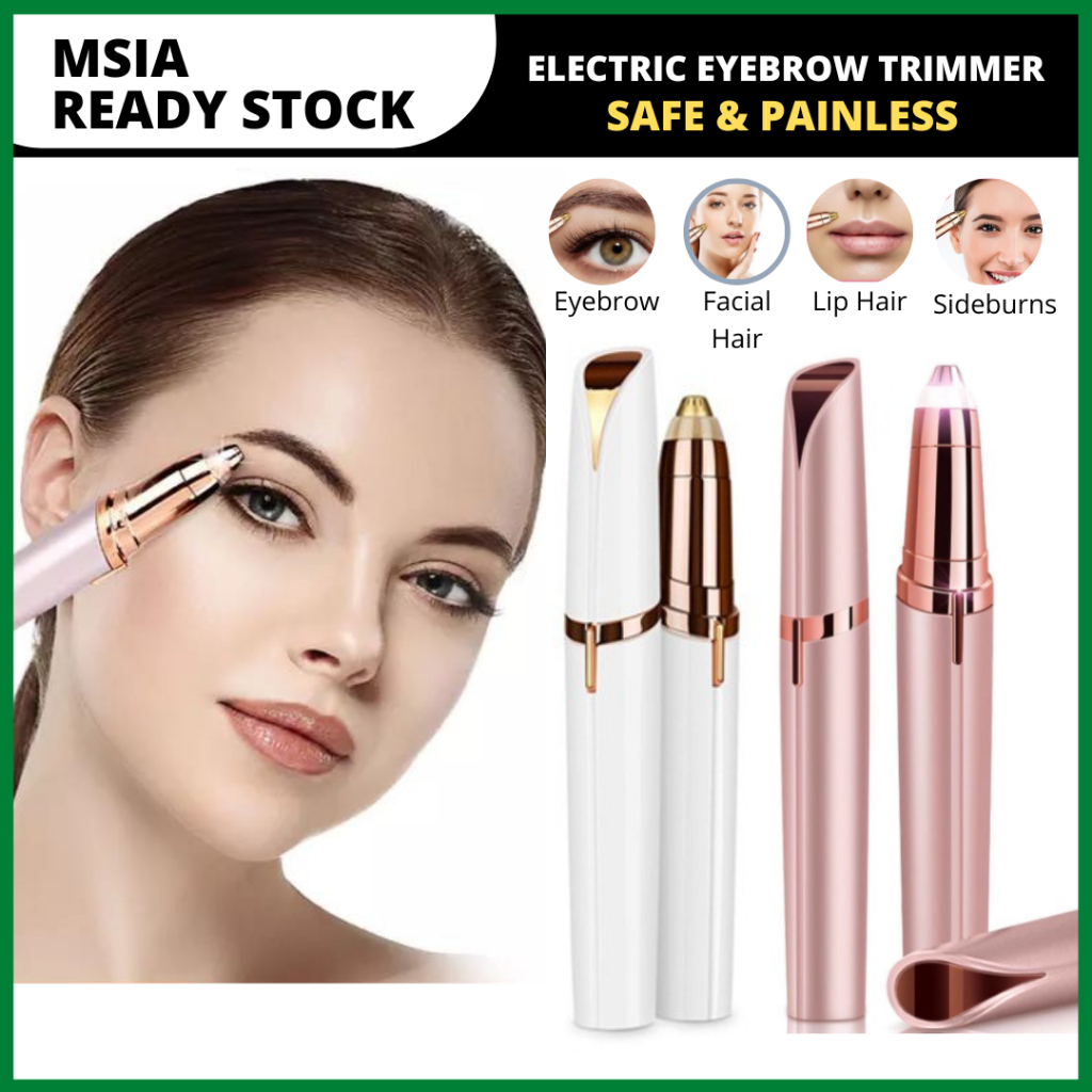Women's Electric Eyebrow Trimmer Shaver Forehead Hair Trimmer Hair Removal Shopee Philippines