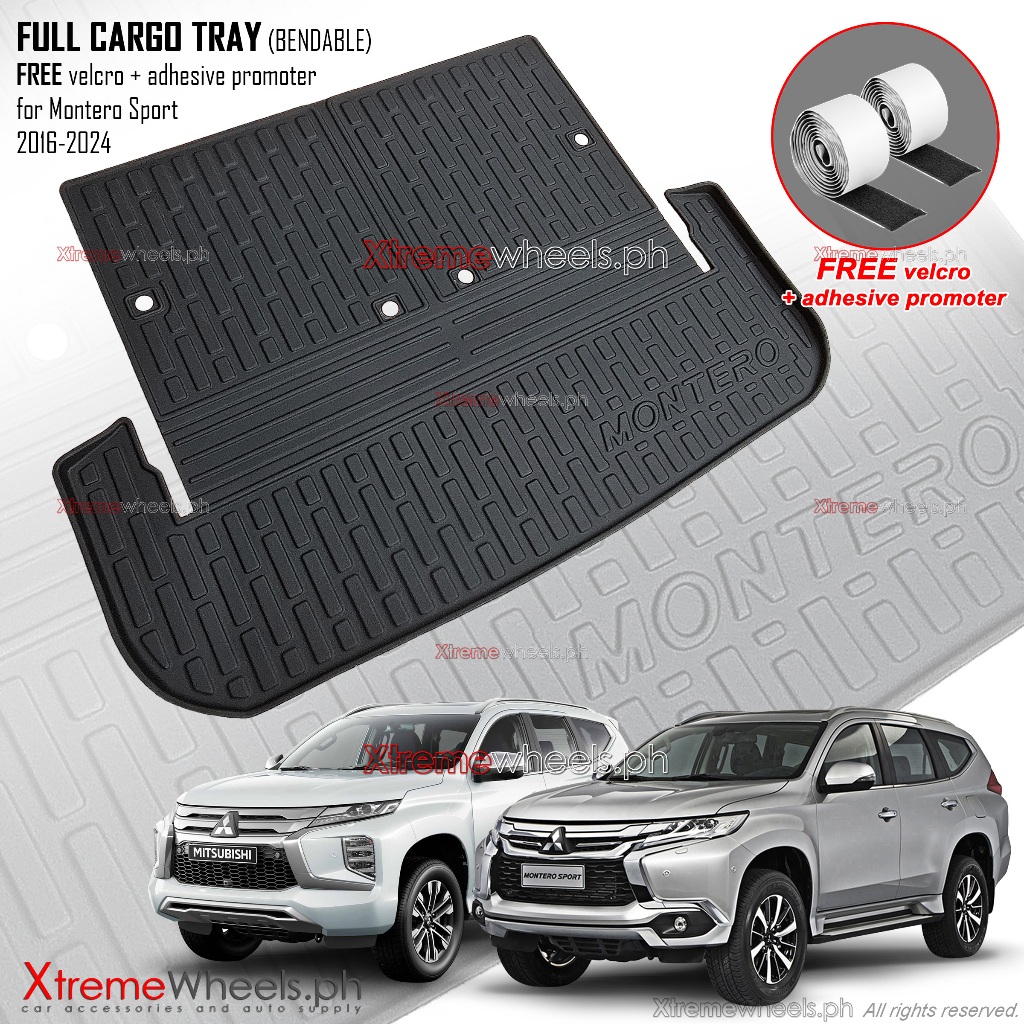 Mitsubishi Montero Sport 20162025 5D Bendable Full cargo trunk tray