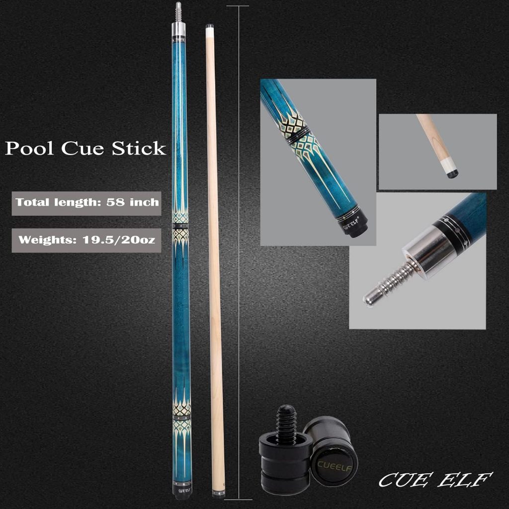 Pool Cue Stick, Billiard Cue Sticks, Pool Cues 58 Inch Maple Wood Pool