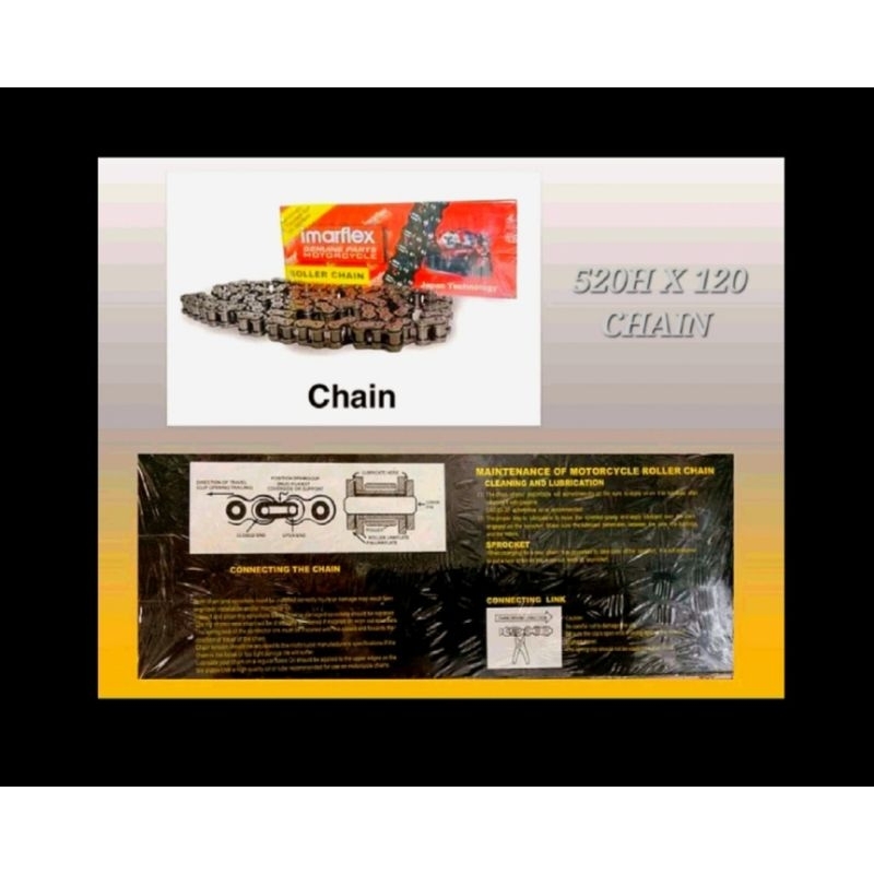 CHAIN 520HX120L CHAIN 520H X 120L XR150/XR200/CRF150 ROUSER FZ CHAIN ...