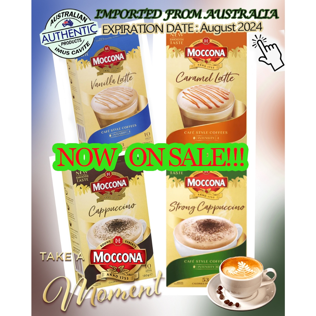 MOCCONA INSTANT COFFEE with 10 SACHET SERVES (132g) REAL MOCCONA COFFEE