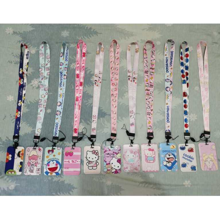 Lanyard With Card Holder with Rope Slide Cover Student ID Card Bank ...
