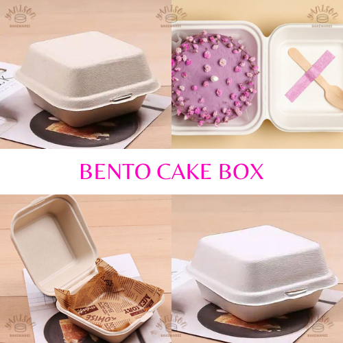 Bento Cake Box / Bento Box / Bento 4x2 , 4x3 Cake Box / Mini Cake Box ...