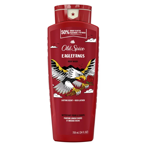 Old Spice Eaglefangs Body Wash, Lasting Scent + Rich Lather 709ml (24