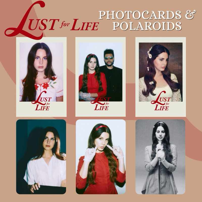 Lana Del Rey Lust for Life High Quality Laminated Waterproof Photocards