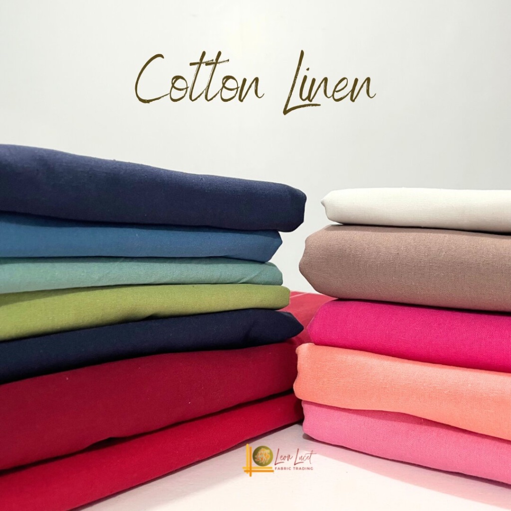 Cotton Linen per YARD 60inches width Shopee Philippines