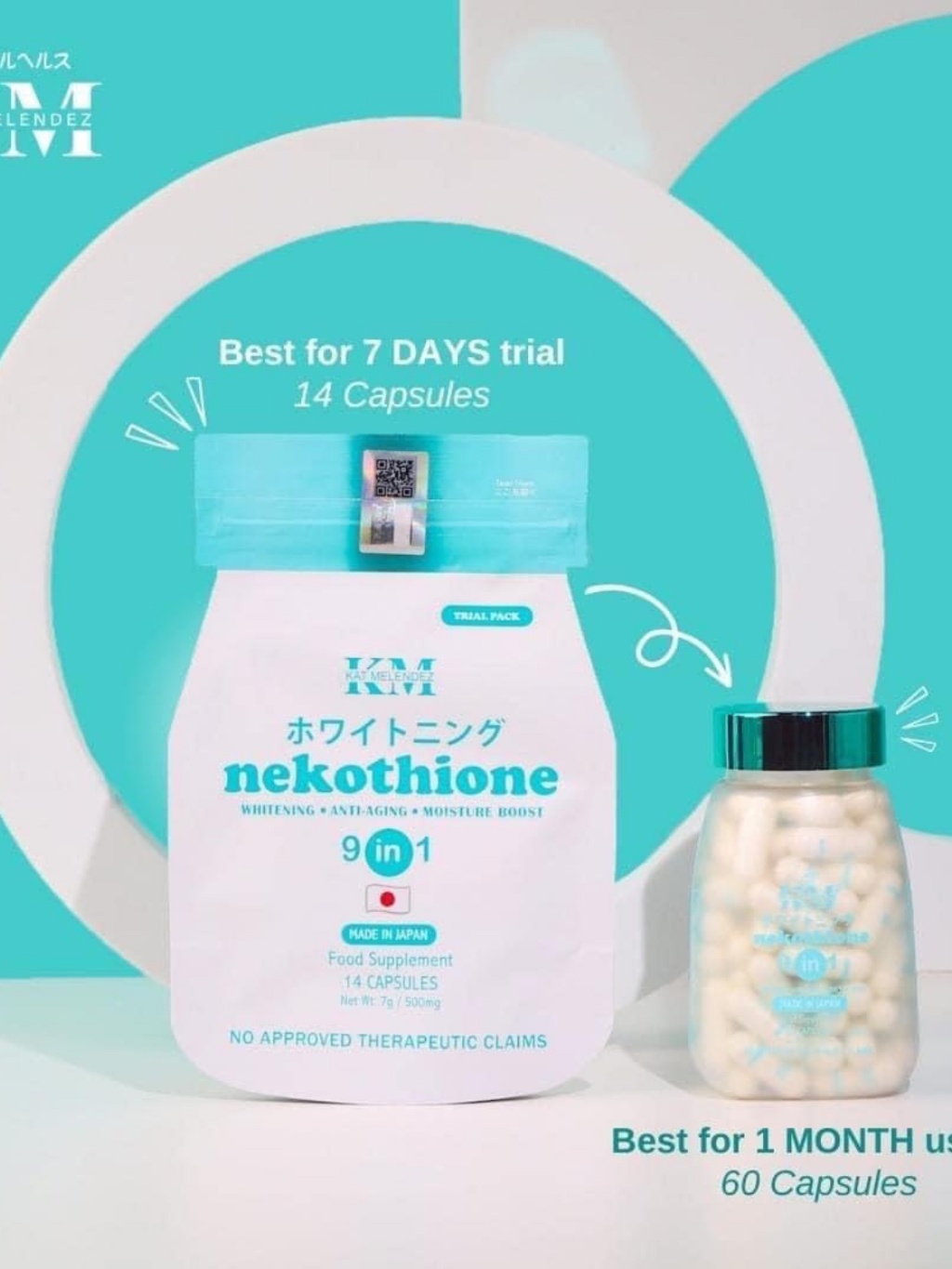 Nekothione Neko thione Kath Melendez White Neko Glutathione