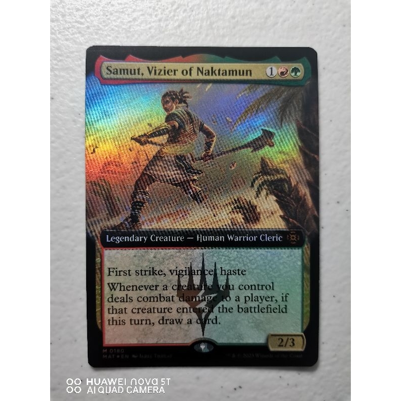MTG - Samut, Vizier of Naktamun - SHOWCASE FOIL - MAT | Shopee Philippines