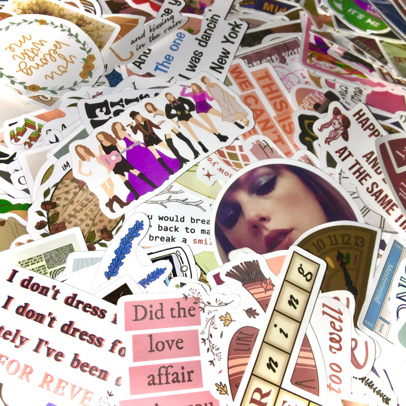 10PCS Taylor Swift inspired Stickers FAN MADE ONLY | Shopee Philippines
