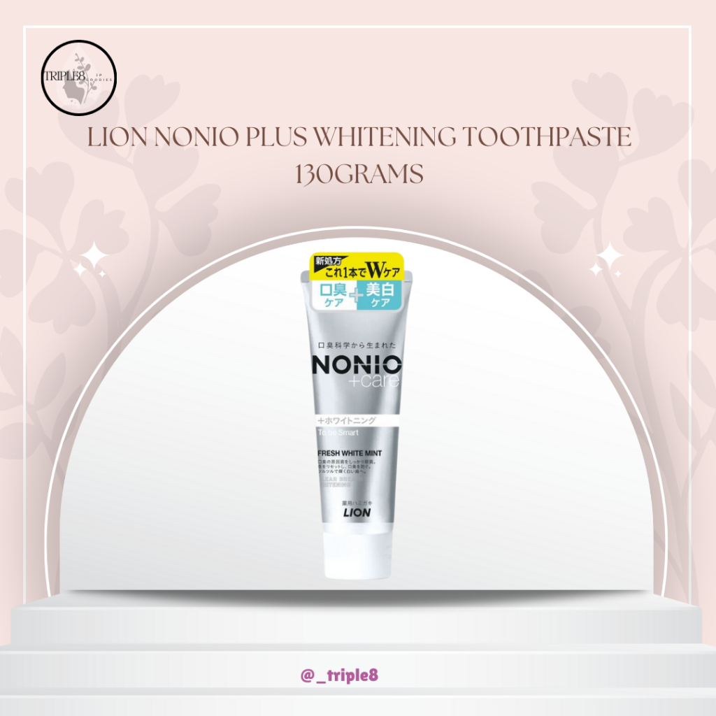 LION NONIO Plus Whitening Toothpaste 130grams | Shopee Philippines
