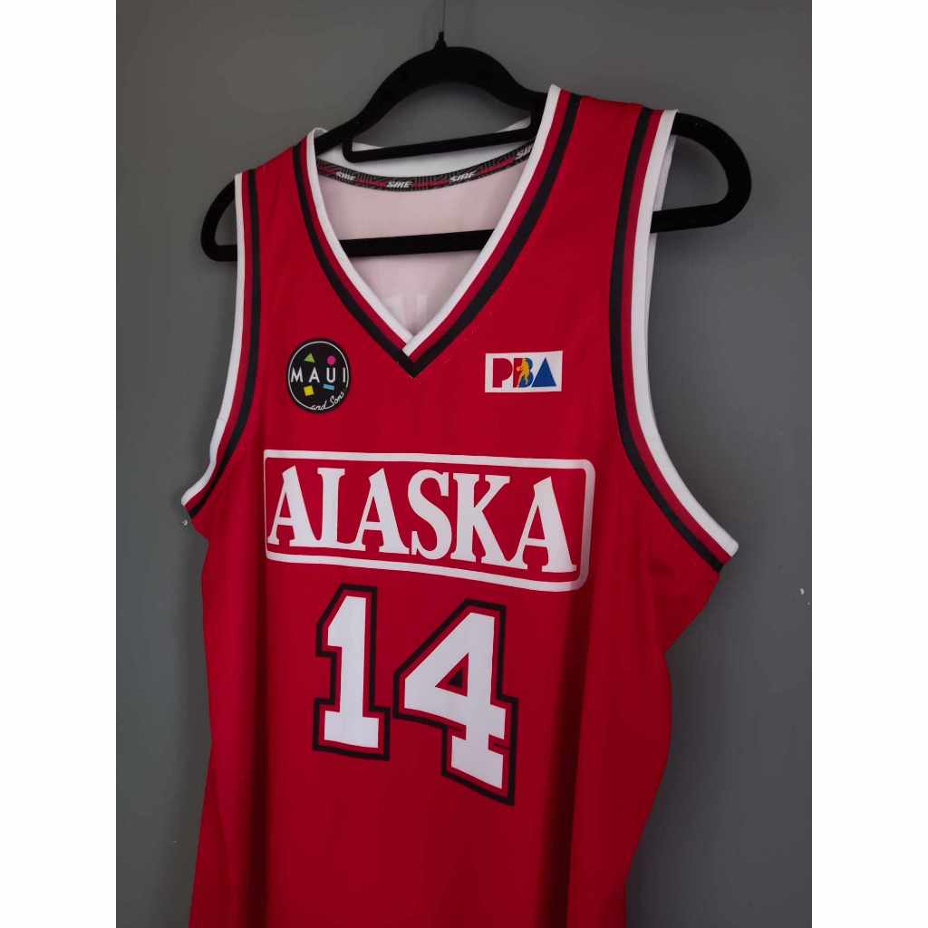 PBA Retro Alaska Johnny Abarrientos #14 jersey | Shopee Philippines