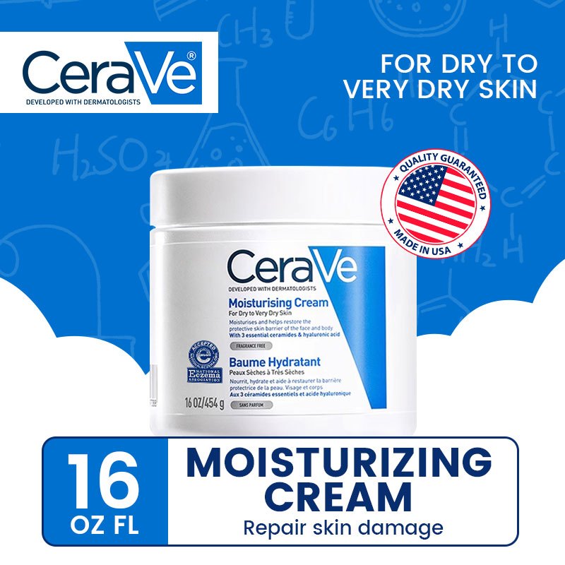 CERAVE - Moisturising Cream For Dry to Very Dry Skin big-capacity 454g ...