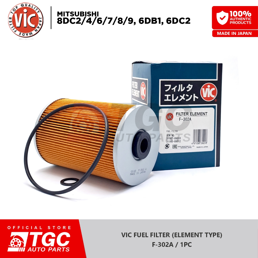VIC Fuel Filter Element Type for Mitsubishi 8DC2/4/6/7/8/9, 6DB1, 6DC2
