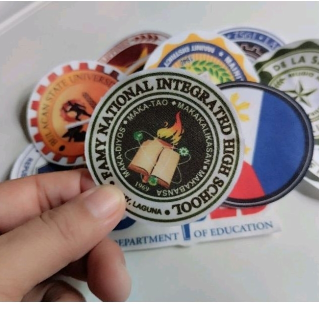Customized Iron on patches, sublimation print cloth patch for school ...
