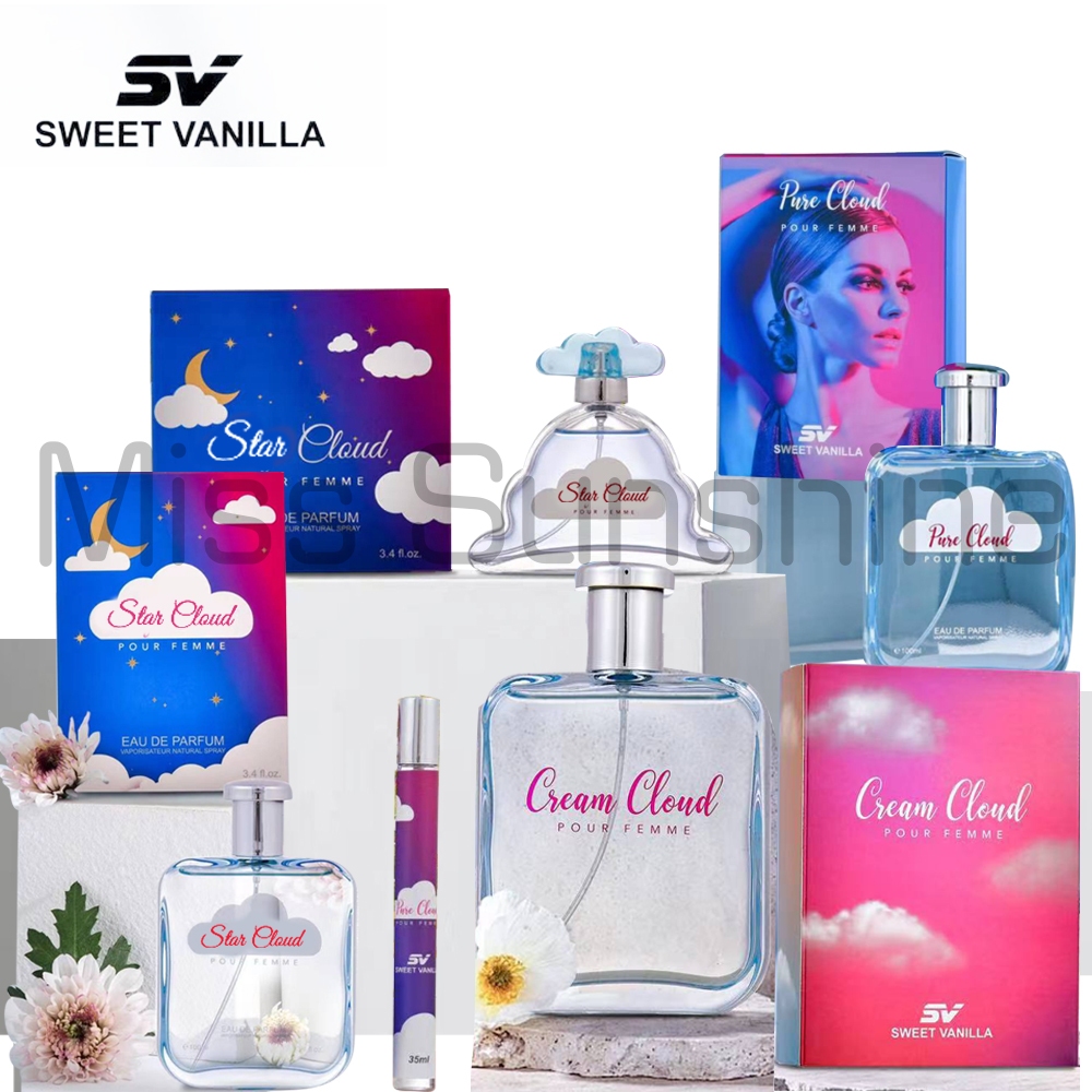 Sweet Vanilla Pure Cloud 100ml Perfume For Women Long Lasting Shopee