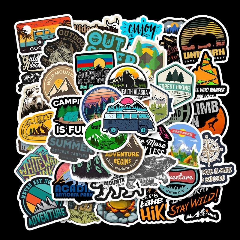 50pcs outdoor travel personality graffiti stickers stickers suitcase ...