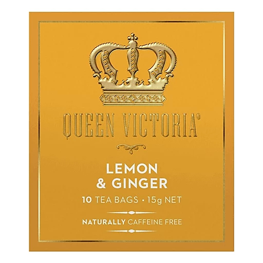 Queen Victoria Lemon & Ginger Tea Bags 10s (expiry 01/2025) Shopee