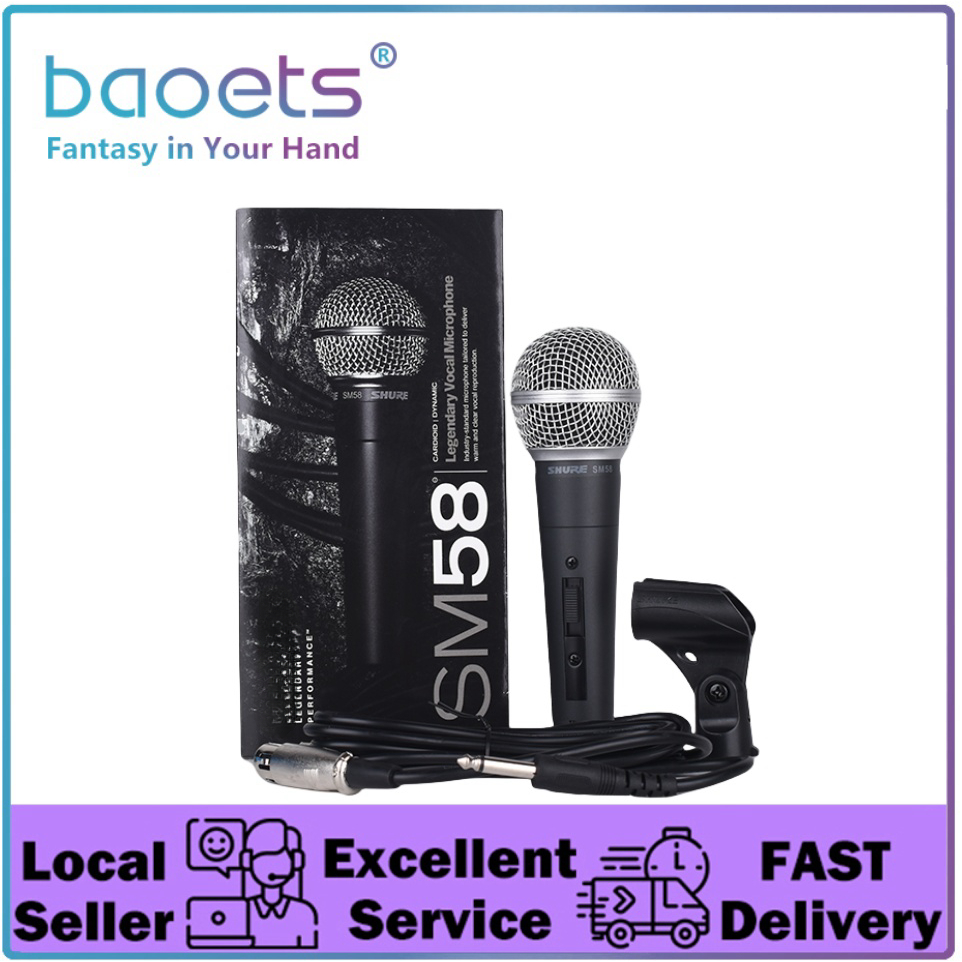 SM58 Dynamic Microphone for Home & Bar Singing Karaoke Set Wired