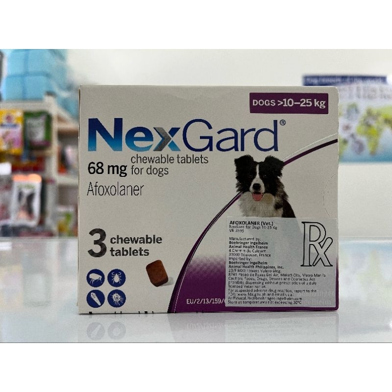 NEXGARD 10-25KG 3 CHEWABLE TABLET | Shopee Philippines