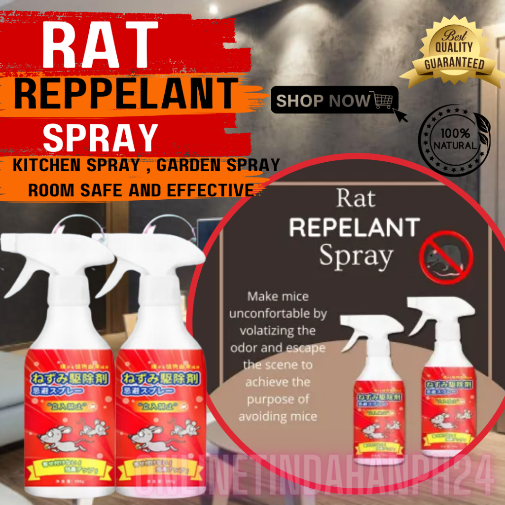 Anti Rat Spray Killer Rat Repellent Spray Can repel mice / cockroaches / mosquitoes ( 1 BOTTLE