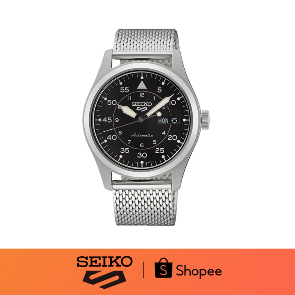 Seiko 5 Sports SRPH23K1 Black Dial Stainless Steel Strap Men's