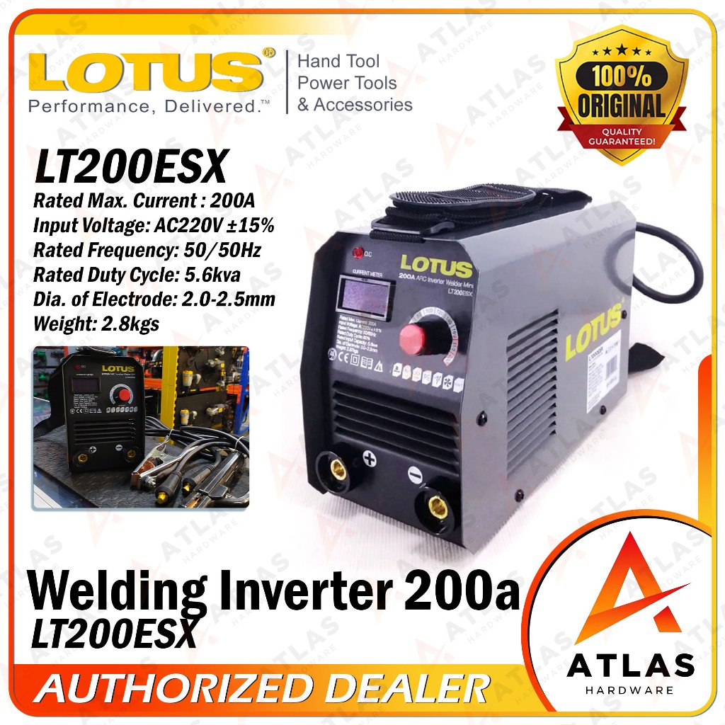 LOTUS Welding Inverter Machine 200a LT200ESX ORIGINAL Shopee Philippines