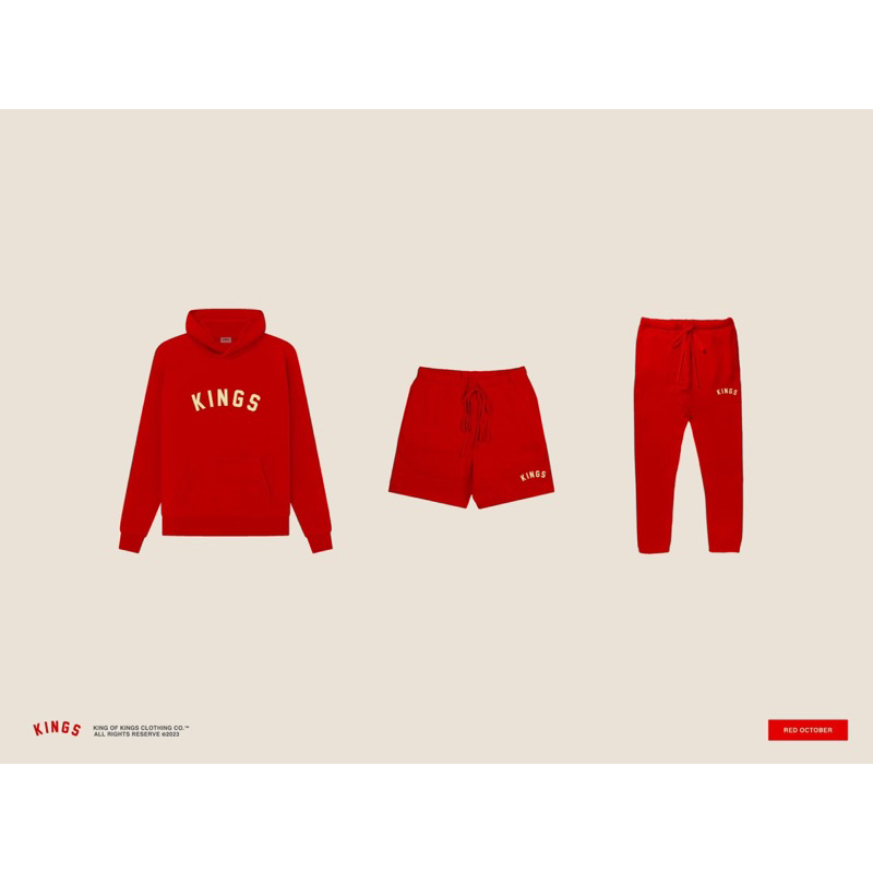 RED OCTOBER HOODIE | King of Kings Clothing Co. | Shopee Philippines