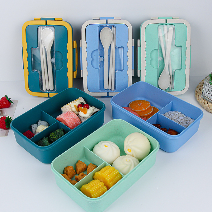 Bento Box Microwavable Food Storage Container Lunch Box EcoFreindly