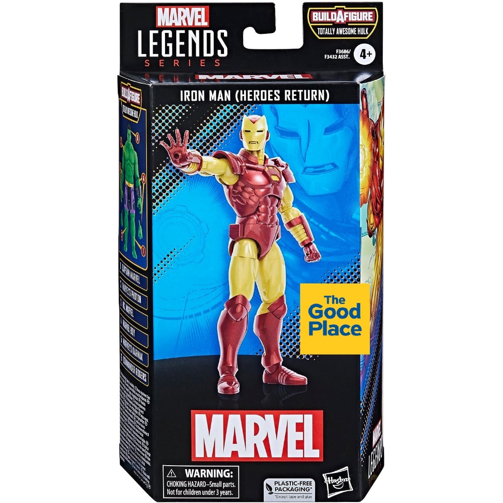 HASBRO Marvel Legends Series Totally Awesome Hulk Wave Iron Man (Heroes ...